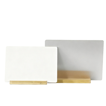 Сублимационна алуминиева рамка за снимки, минималистичен печат, хоризонтално и вертикално оформление, настолен модел със основа от бамбук