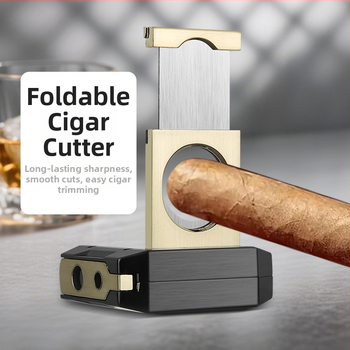 Baicheng Baida 1# Prijenosni set za rezanje cigare s metalnim tijelom, kreativni višefunkcionalni V-oblik rezac cigara