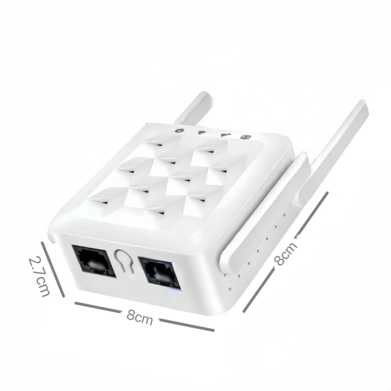 WiFi επεκτατής Mini Square Type με ενισχυτή που διεισδύει στον τοίχο, 802.11n, 300Mbps, Cat5 καλώδιο, 110–220V