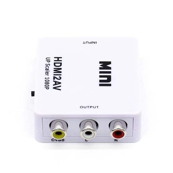 Convertor HDMI către AV XC-1080P, adaptor HDMI2AV pentru TV, 1080P, cablu de 0.5 m, Suport gestionare energiei