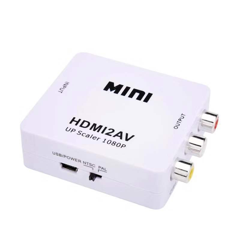 Convertor HDMI către AV XC-1080P, adaptor HDMI2AV pentru TV, 1080P, cablu de 0.5 m, Suport gestionare energiei