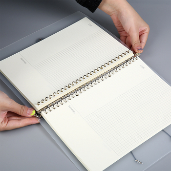 PP kućište za svezak s uklonjivim B5 jezgrom, 120 listova, kompatibilno s rupama 8/20/26/30, otisak logotipa i prilagođavanje.