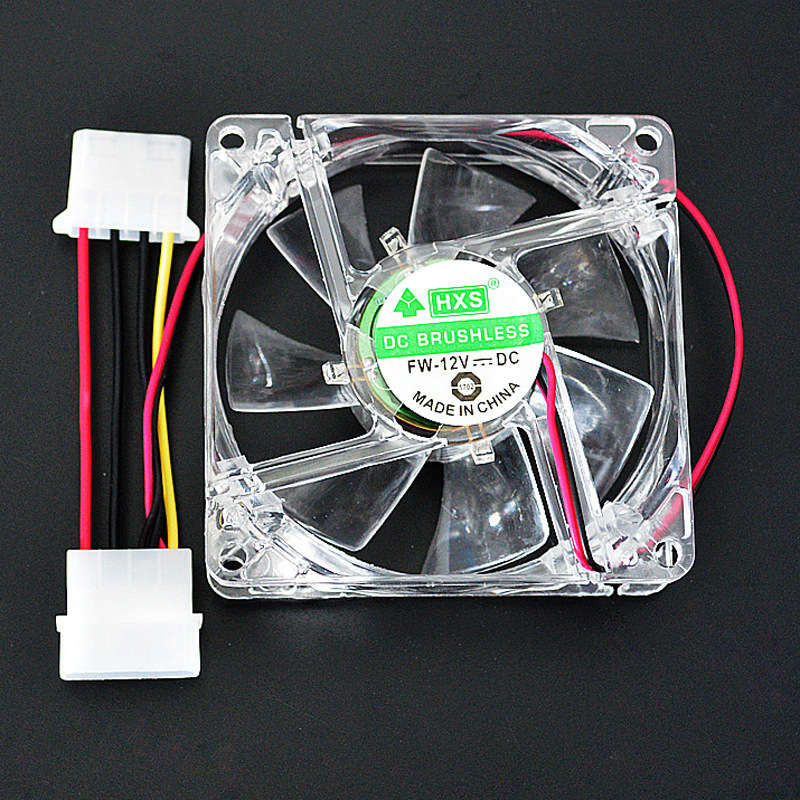 Fan de răcire pentru carcasă, rulment cu ulei, răcire aer, design antiderapant, model 8025