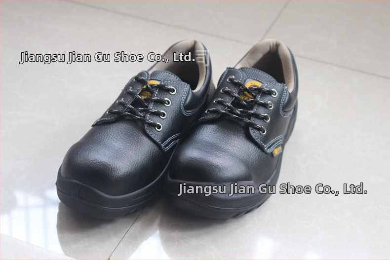 WS6610 Pantofi de protecție cu talpă joasă și vârf din oțel – rezistenți la acid și bază, rezistenți la lovire și perforare, rezistenți la ulei, piele de vită, talpă PU