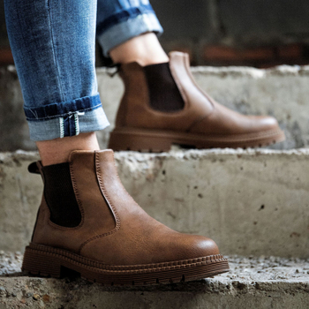 Pantofi de lucru înalți, rezistenți la uzură, cu vârf din oțel, protecție anti-șoc și anti-perforație, partea superioară din piele de vită — S-Jubang Încălțăminte de protecție