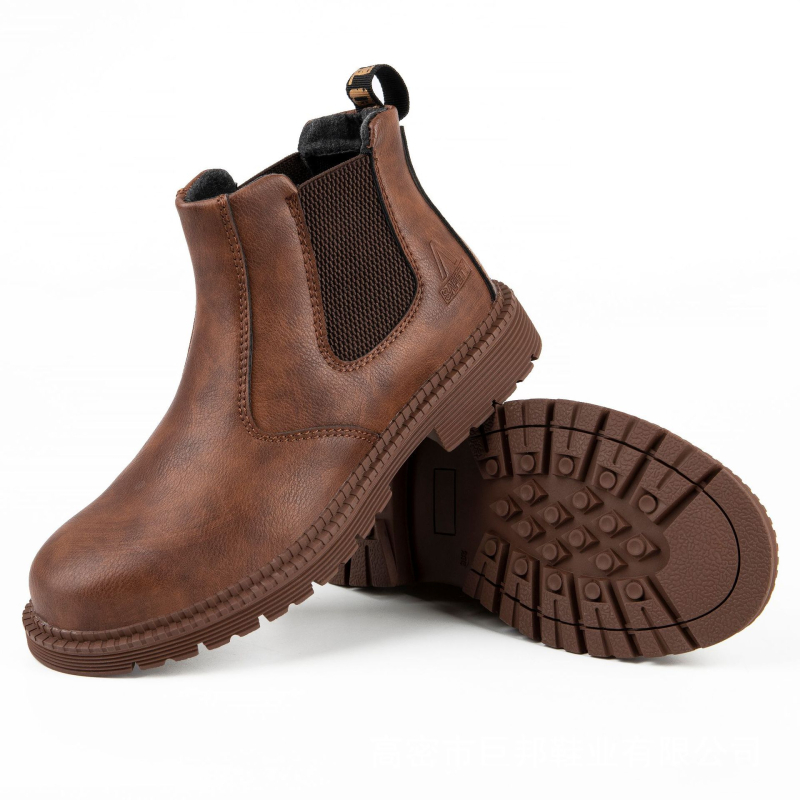 Pantofi de lucru înalți, rezistenți la uzură, cu vârf din oțel, protecție anti-șoc și anti-perforație, partea superioară din piele de vită — S-Jubang Încălțăminte de protecție