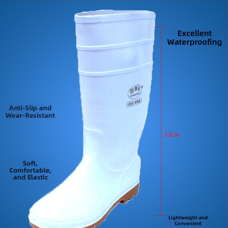 Guleike PVC čizme za kišu visokog kroja, otporne na ulje, protuklizne, za farme uzgoja