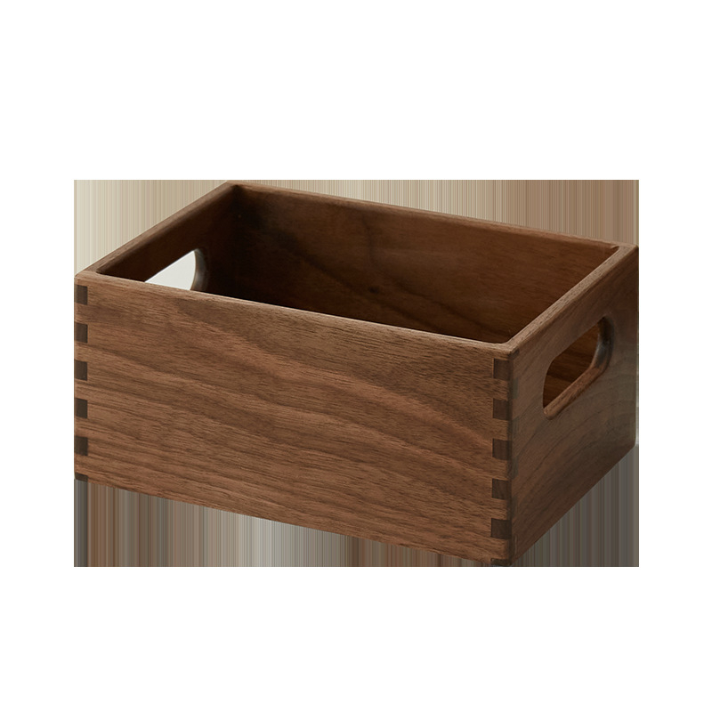 Tavă de depozitare din lemn de nuc, strat unic, MD-82 | Organizator pentru cosmetică, parfum și chei