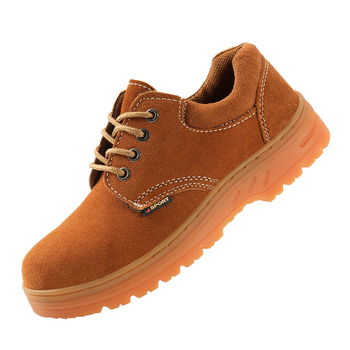 Pantofi de protecție pentru muncă, cu design cu talpă joasă din piele nubuk, vârf din oțel, protecție împotriva loviturilor și înțepărilor, anti-alunecare, durabili, cu rezistență la temperaturi înalte