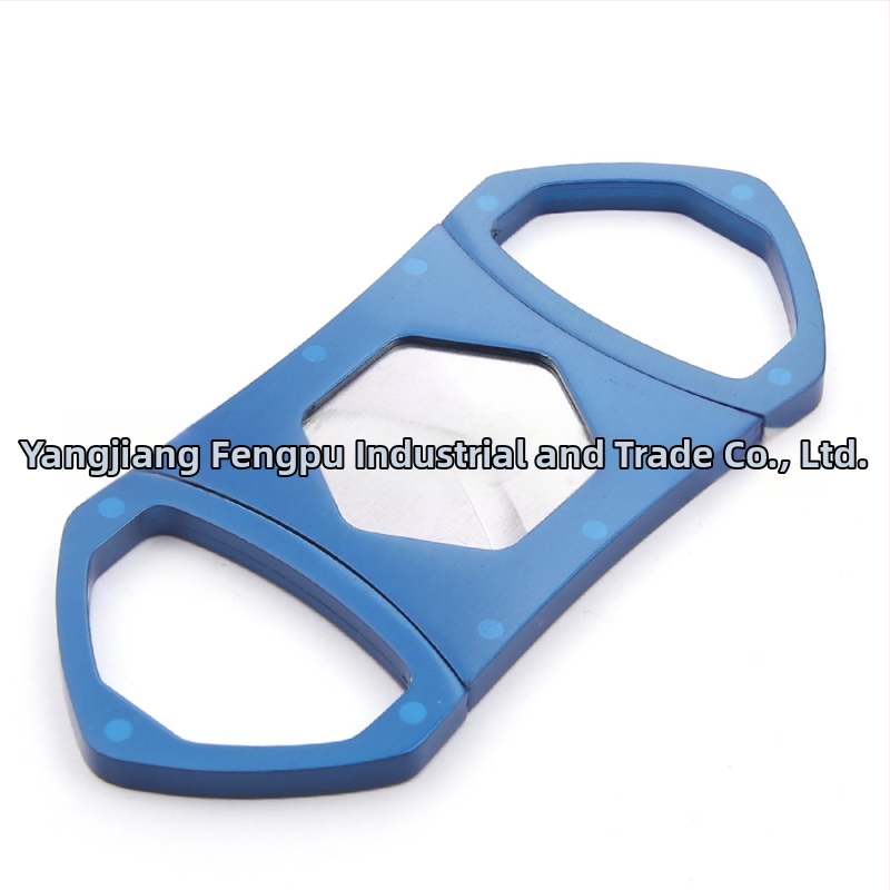 Nerezové nožnice na cigare s dvojitou čepeľou, šesťuholníkový dizajn, prispôsobiteľné