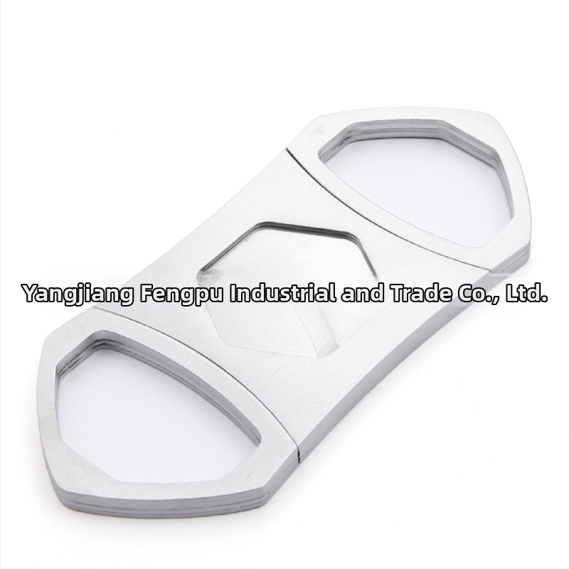 Nerezové nožnice na cigare s dvojitou čepeľou, šesťuholníkový dizajn, prispôsobiteľné