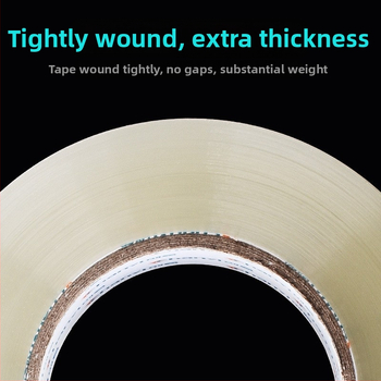 Опаковъчна лента с BOPP филм, 52 μm дебелина, прозрачно лепило, силна адхезия, -20 до 40°C