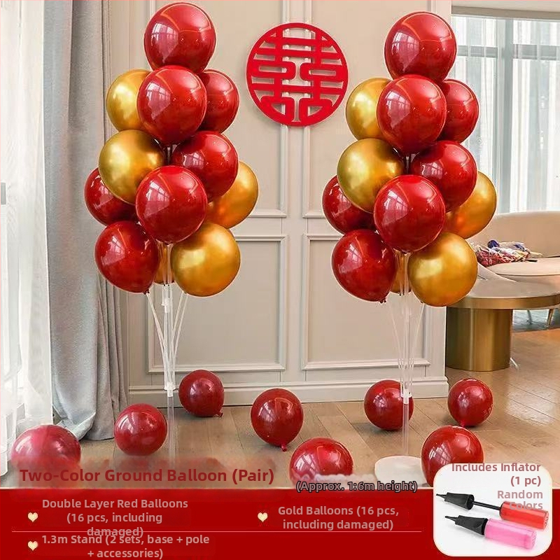 Set dekoracije balonima za svadbu na podnoj stativi