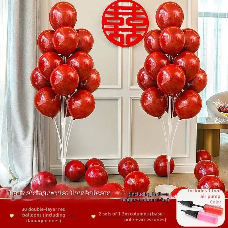 Set dekoracije balonima za svadbu na podnoj stativi