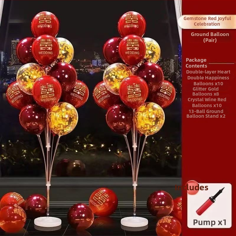 Set dekoracije balonima za svadbu na podnoj stativi