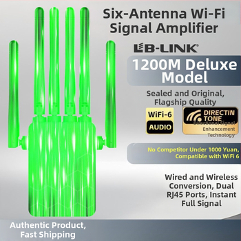 WiFi zosilňovač signálu 5G Gigabit, dvojpásmový, cez stenu, domáci bezdrôtový opakovač