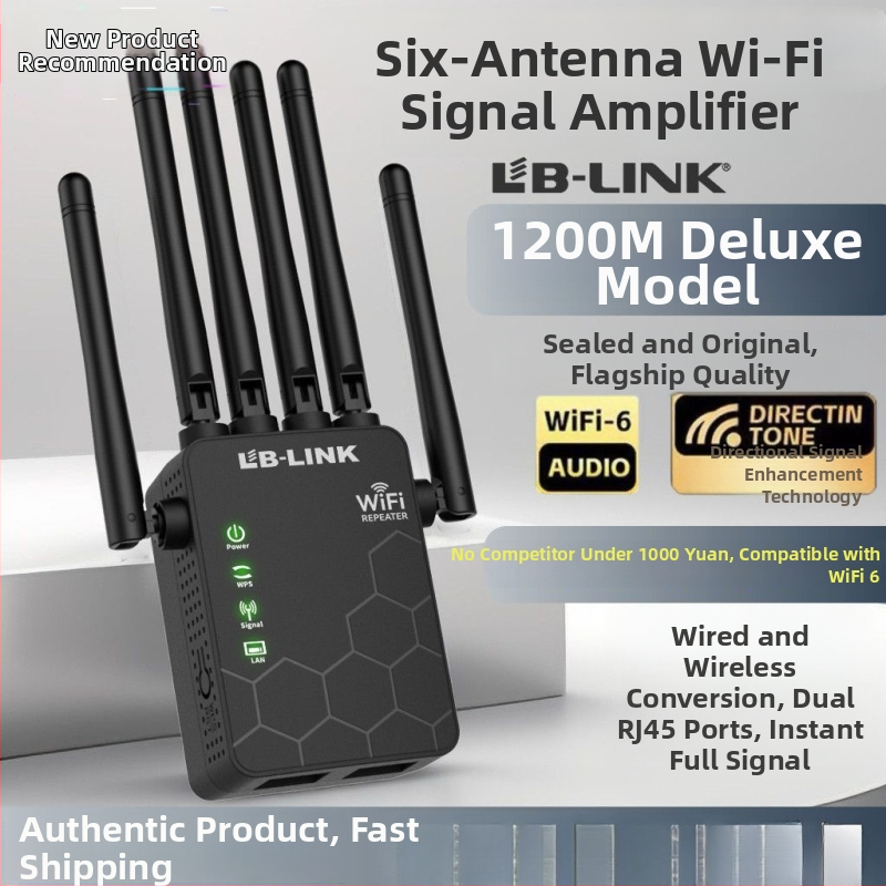 WiFi zosilňovač signálu 5G Gigabit, dvojpásmový, cez stenu, domáci bezdrôtový opakovač