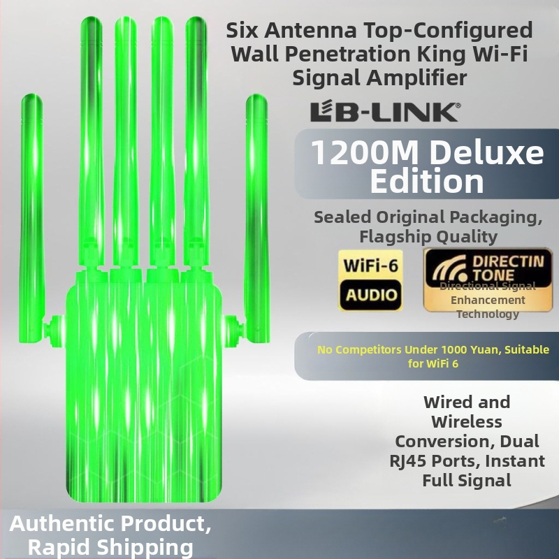 WiFi zosilňovač signálu 5G Gigabit, dvojpásmový, cez stenu, domáci bezdrôtový opakovač