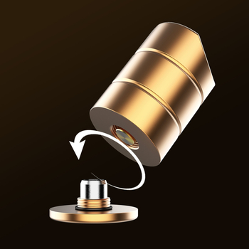 Пепелник и държач за пури със сет за пробиване, модулен дизайн, алуминий, персонализируем, машинно производство