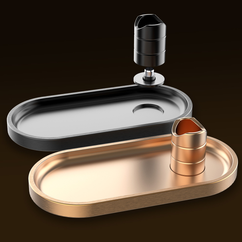 Пепелник и държач за пури със сет за пробиване, модулен дизайн, алуминий, персонализируем, машинно производство