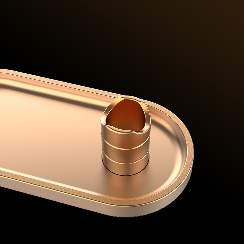 Пепелник и държач за пури със сет за пробиване, модулен дизайн, алуминий, персонализируем, машинно производство