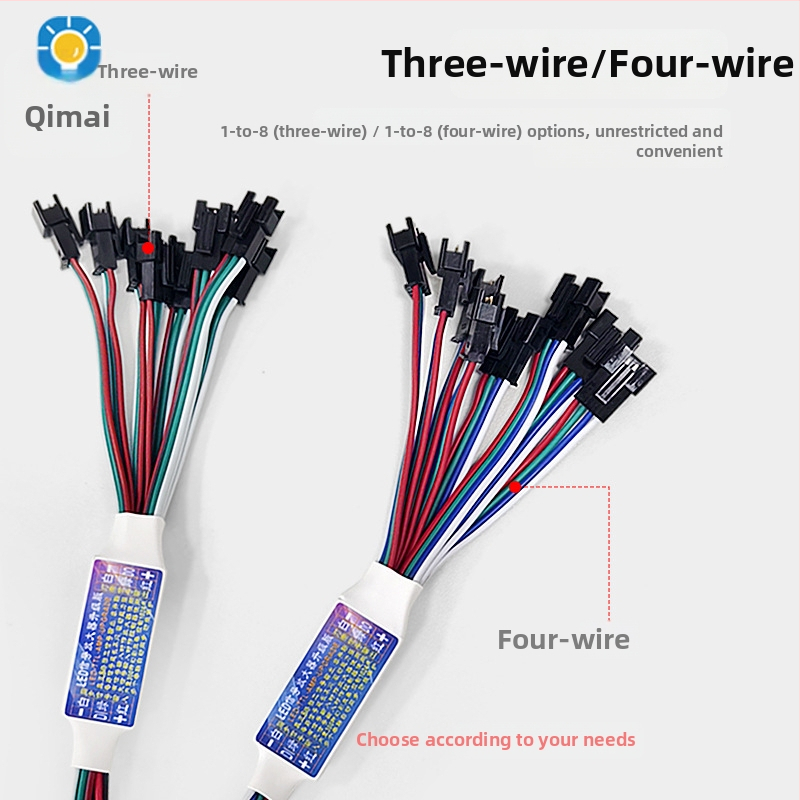 WS2811 pojačalo LED trake – 1–8 kanala, 5–24V, 3P priključak, IP20