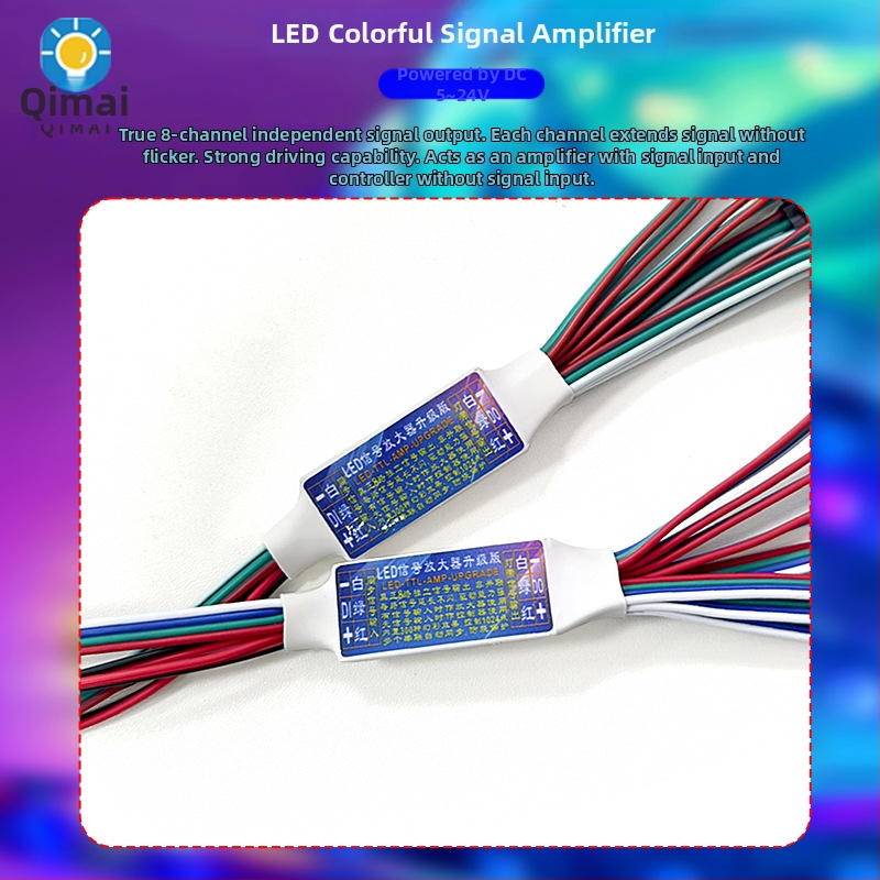 WS2811 pojačalo LED trake – 1–8 kanala, 5–24V, 3P priključak, IP20