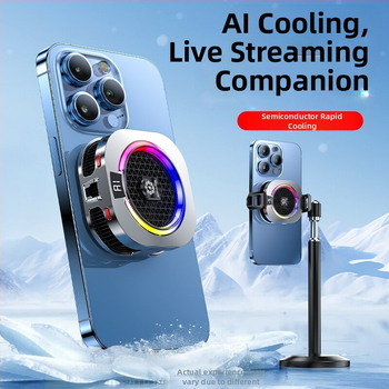 Th16Pro магнитен охладител за мобилен телефон със заден клип, двуядрен полупроводников охладител, 15W, ABS, Type-C, 150 g