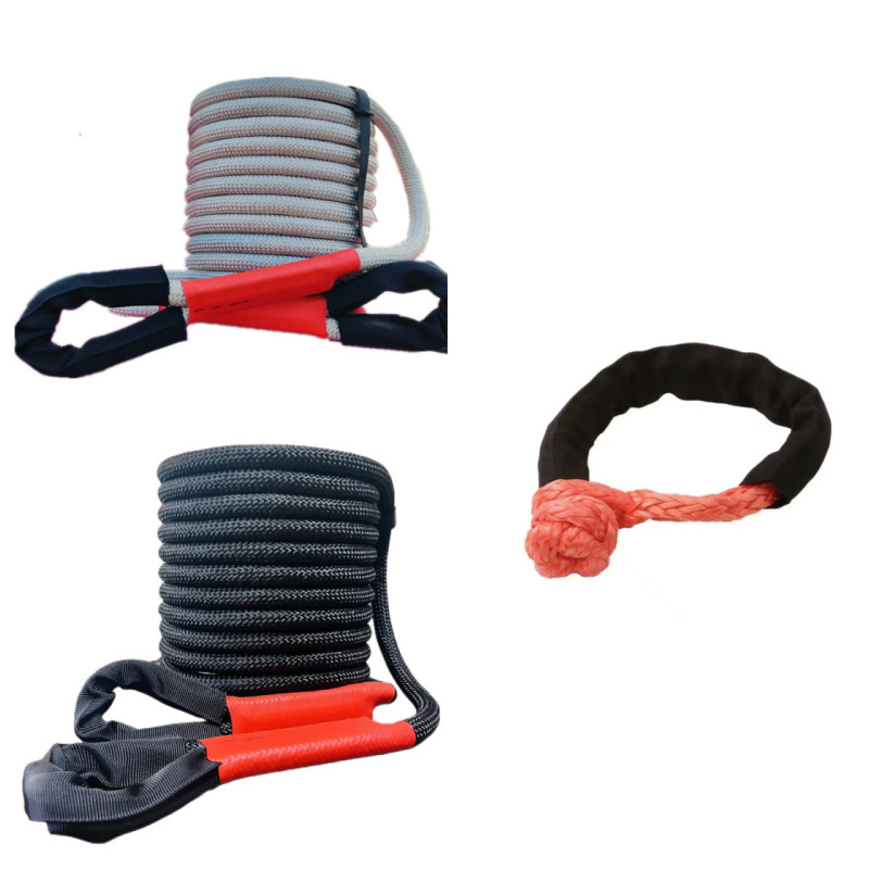 Vučno uže za terenska vozila, čvrsto i elastično, nosivost 20 tona, za vuču i spašavanje