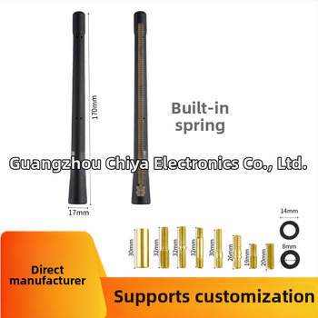 Telescopická anténa do auta s univerzálnou kompatibilitou, závitové uchytenie, vonkajšia dekoratívna gumová tyč