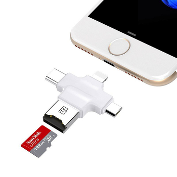 TF čitač kartica s OTG adapterom 4-u-1 za Android, USB prijenos visoke brzine