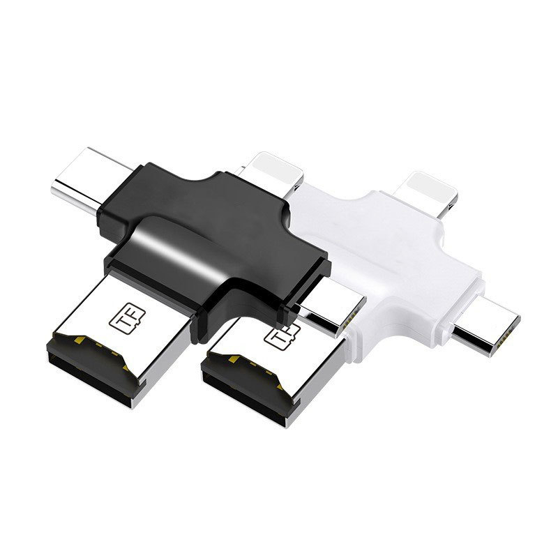 TF čitač kartica s OTG adapterom 4-u-1 za Android, USB prijenos visoke brzine