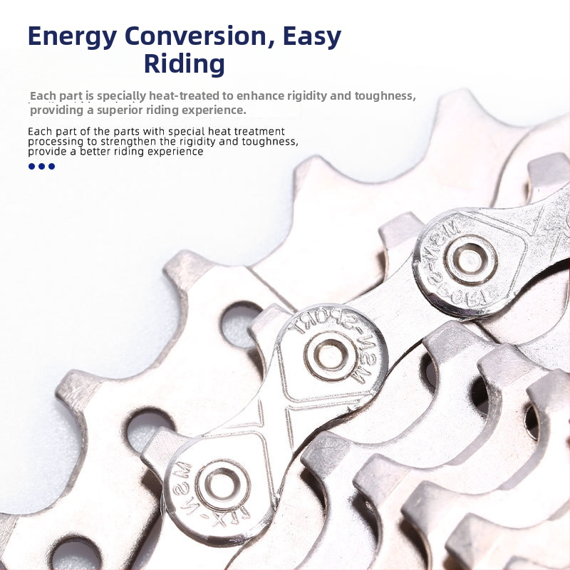 Αλυσίδα ποδηλάτου Misni 005, χάλυβας, συμβατή με ταχύτητες 7/8/9/10/11/21/24/27/30