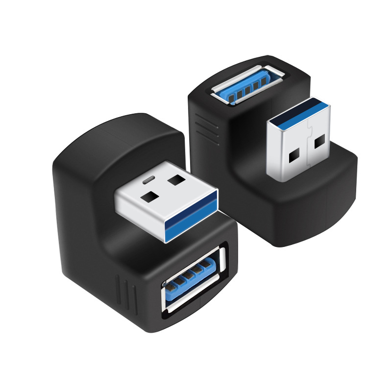 USB 3.0 ženski na muški adapter, U-oblik, 180°