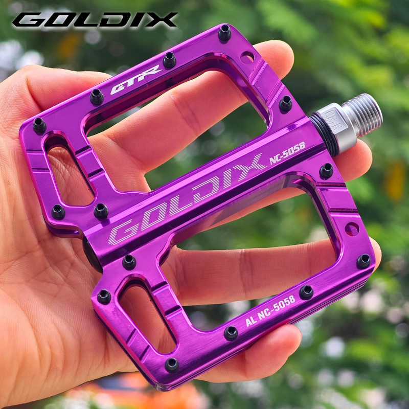 Goldix Pedale za bicikl CNC od aluminijske legure, ultralako, protuklizne, za cestovne i MTB bicikle