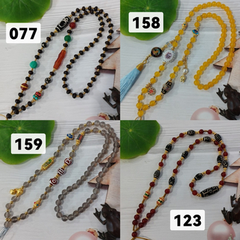 Yitai Buddha Thangka lančana ogrlica, unisex, ručno izrađena, polu-ručni proces, stakleni materijal, ljeto 2024