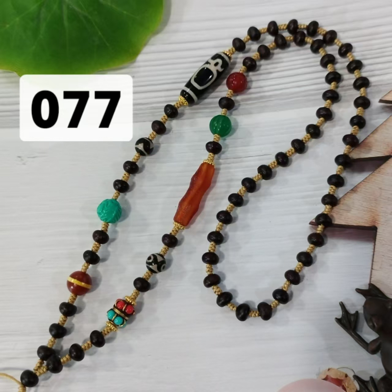 Yitai Buddha Thangka lančana ogrlica, unisex, ručno izrađena, polu-ručni proces, stakleni materijal, ljeto 2024