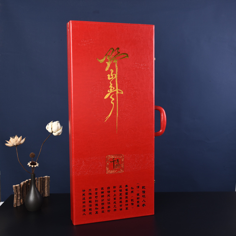 XH Ginseng Box – dutý vyrezávaný drevený darčekový box; materiál: fiberboard; spracovanie: vyrezávanie; výstelka: prispôsobiteľná; balenie: balovacia krabička