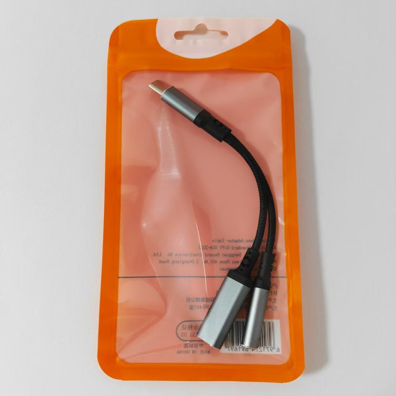 Type-C digitalni audio dekoder adapter - 2-u-1 adapter za slušalice, model T23-T24