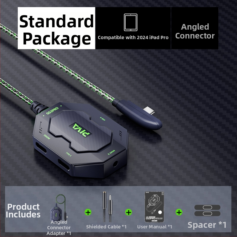 Piva GS3 адаптер за Huawei и Xiaomi, USB-C и Mini USB, 3-в-1 изход за бързо зареждане до 60W, текстилна конструкция