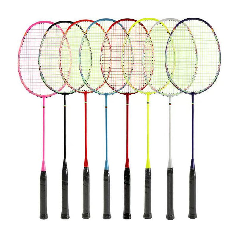 Raketa za badminton, okvir od karbonskih vlakana, težina 75–79 g, ručka G5, najlonske strune, pogodna za amatere, juniore i srednje napredne igrače