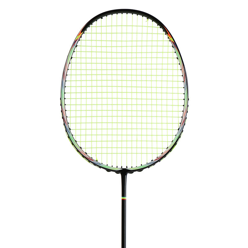 Raketa za badminton, okvir od karbonskih vlakana, težina 75–79 g, ručka G5, najlonske strune, pogodna za amatere, juniore i srednje napredne igrače