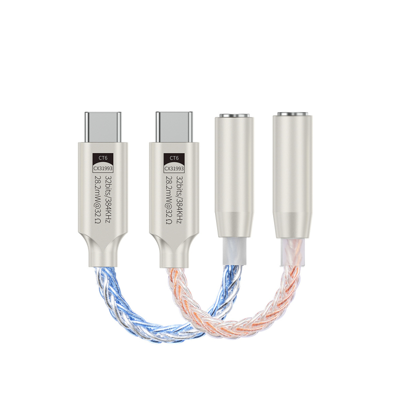 Xiaojie Electronics CT6 Type-C DAC adapter za slušalice s digitalnim audio dekoderom