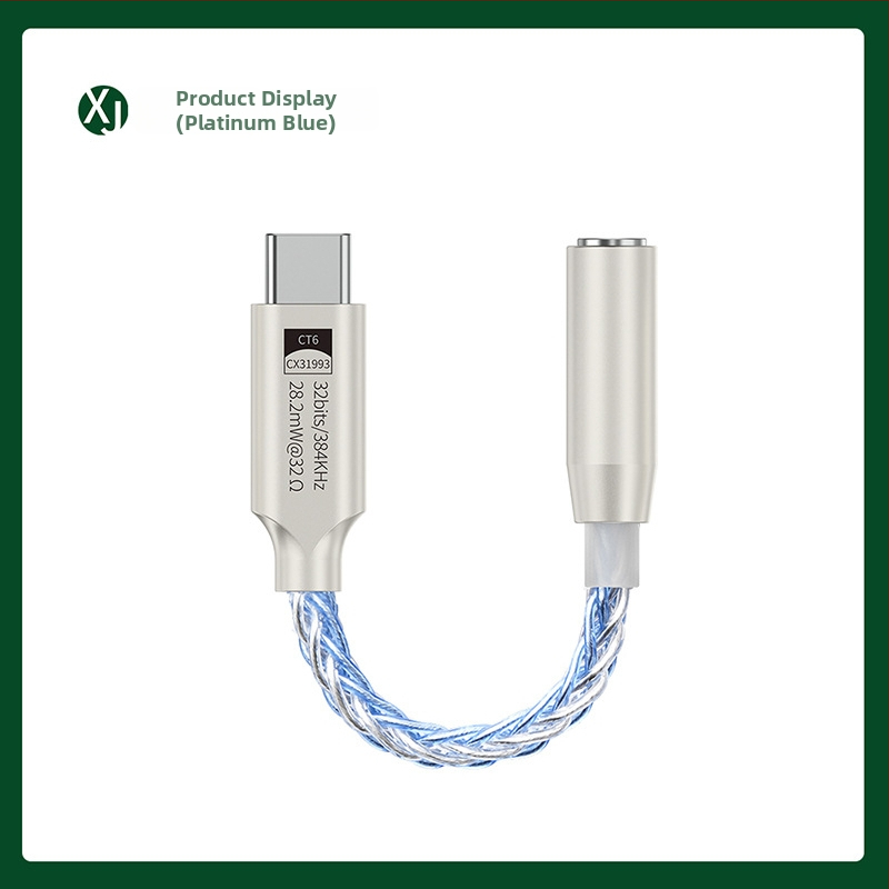 Xiaojie Electronics CT6 Type-C DAC adapter za slušalice s digitalnim audio dekoderom