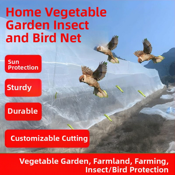 Mreža za staklenik protiv insekata i ptica s gustom mrežom za povrće i voće