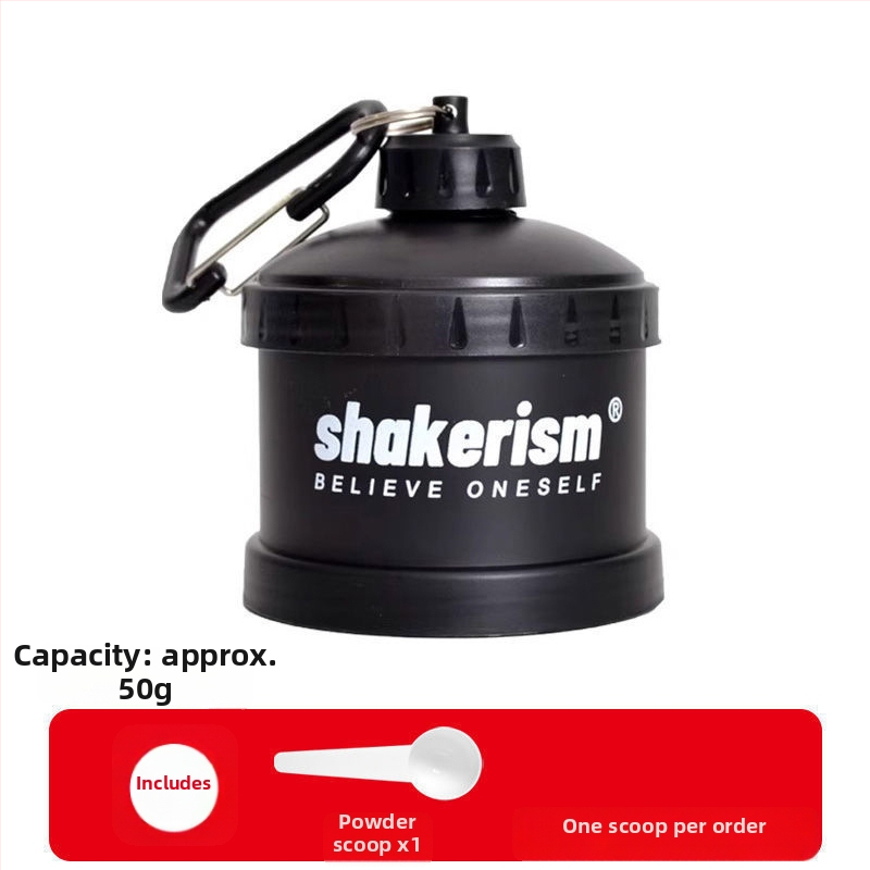 Kutija za doziranje mliječnog praha s plastičnim lijevnikom, prehrambene kvalitete, prijenosna posuda za proteinski prah