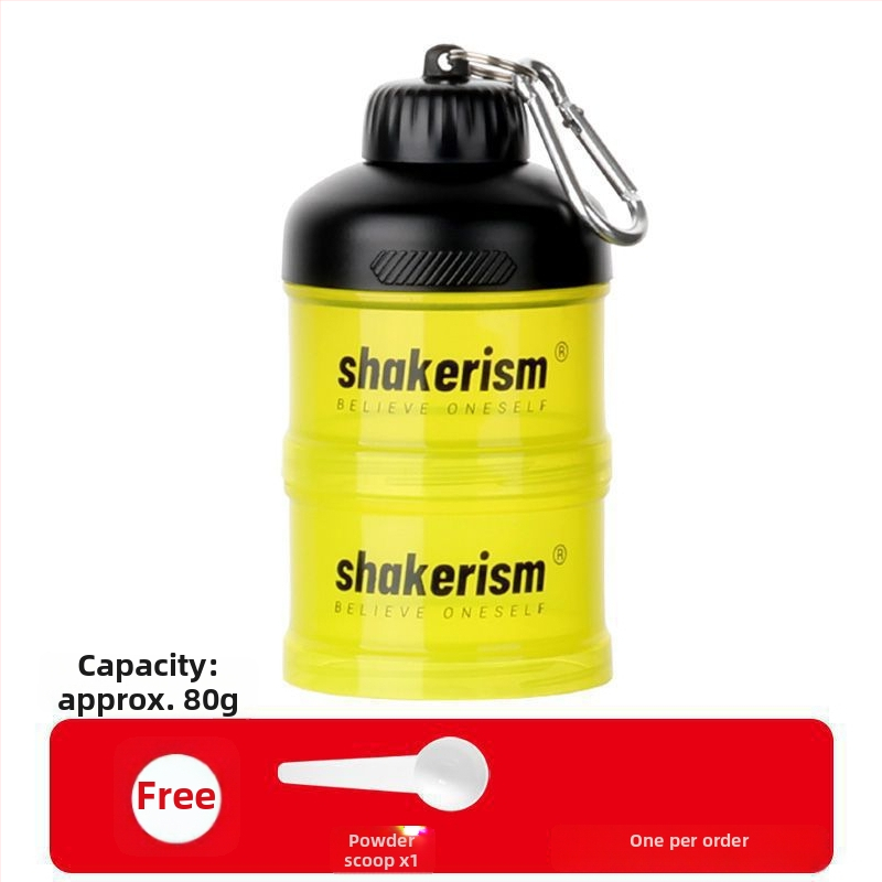 Kutija za doziranje mliječnog praha s plastičnim lijevnikom, prehrambene kvalitete, prijenosna posuda za proteinski prah