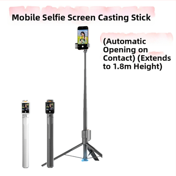 Selfie tyč so zobrazovacím projektorom - Bluetooth diaľkové ovládanie, telo zliatiny, stabilizácia obrazu v tele