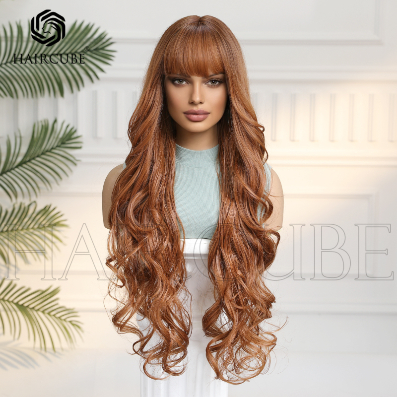 Duga kovrčava perika s dugim šiškama, model YJSWLC1222-2BL30; Materijal: domaći svila; Stil: duga kovrča; Učinak: prilagodba kontura lica.