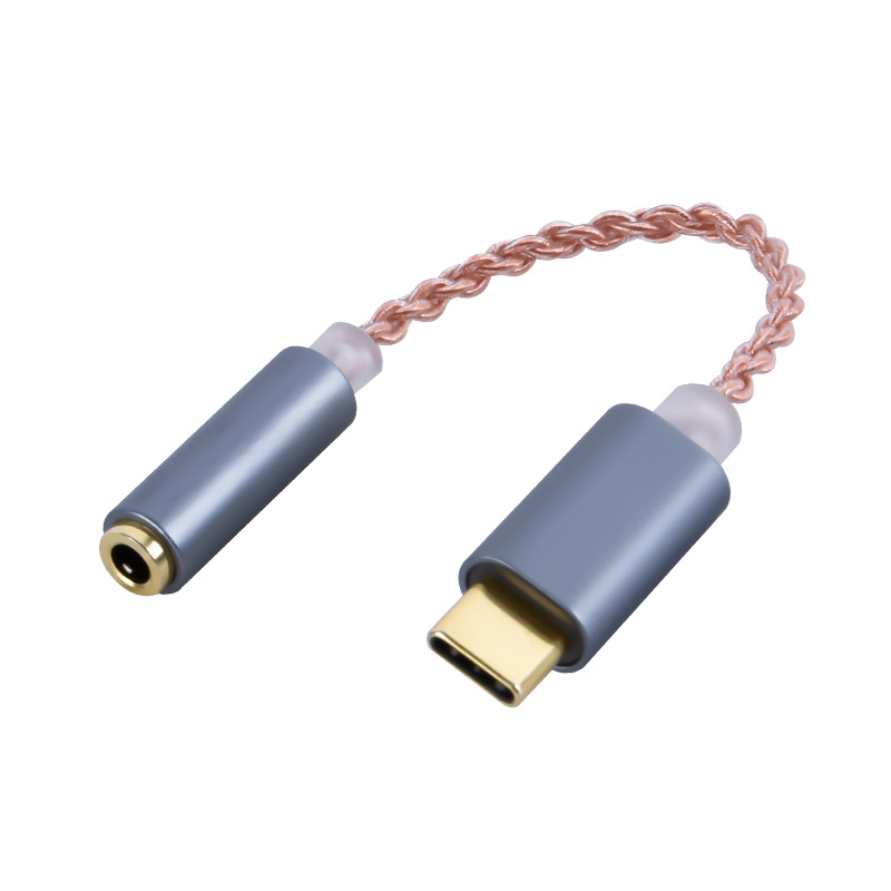 Kinmax BA02_R2 Type-C na DAC digitalni audio dekoder i pojačalo za slušalice, adapter, 32-bit 384 kHz, vanjski DAC ALC5686